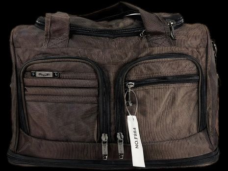 Дорожная сумка на три отделения, 33 л, коричневая