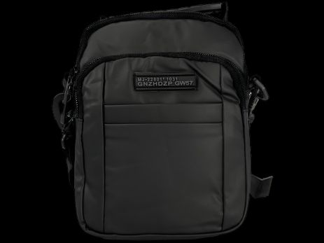 Черная компактная сумка через плечо на четыре отделения Черная компактная сумка через плечо на четыре отделения