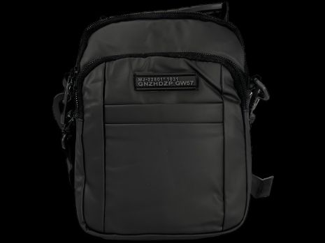 Компактна сумка через плече на чотири відділення, чорна