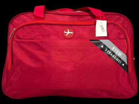 Дорожная сумка на три отделения, 42 л, красная