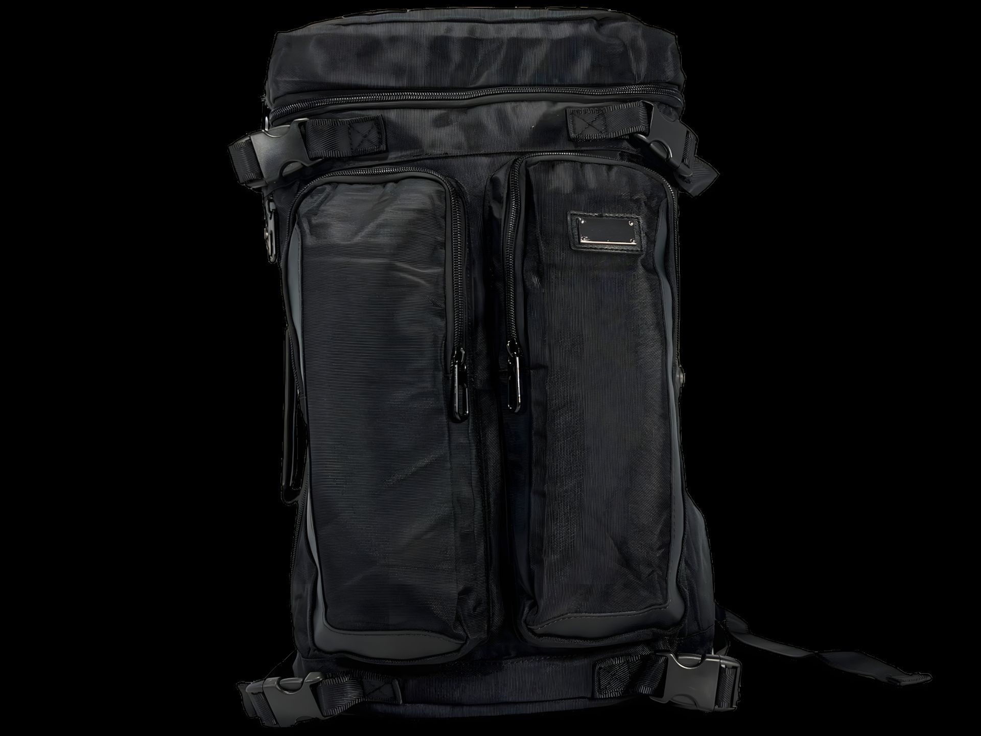 Міська сумка-рюкзак, 30 л, чорна, 5 відділень Міська сумка-рюкзак, 30 л, чорна, 5 відділень