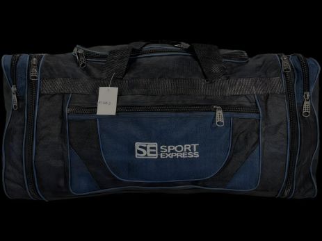 Двухотдельная спортивная сумка 819-2-1 черная с синим. Двухотдельная спортивная сумка 819-2-1 черная с синим.