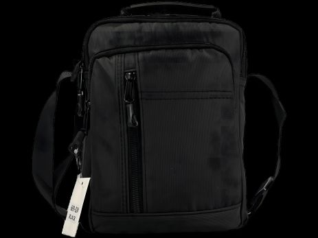 Классическая сумка через плечо с тремя отделениями, 4 л, черная