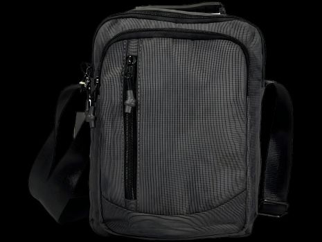 Практична сумка через плече на 4 відділення, сіра