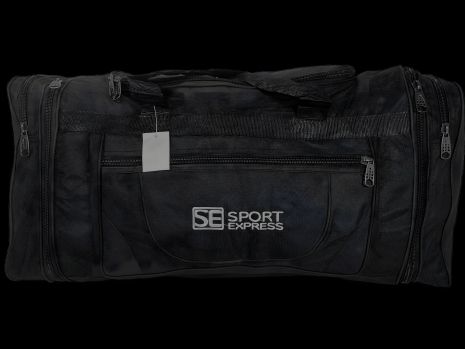 Чорна дорожня сумка на два відділення, 74 л