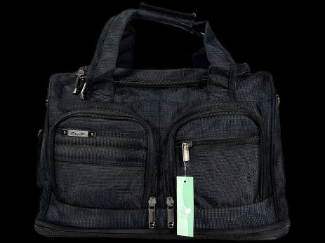 Сумка дорожня, 33 л, на три відділення, чорна