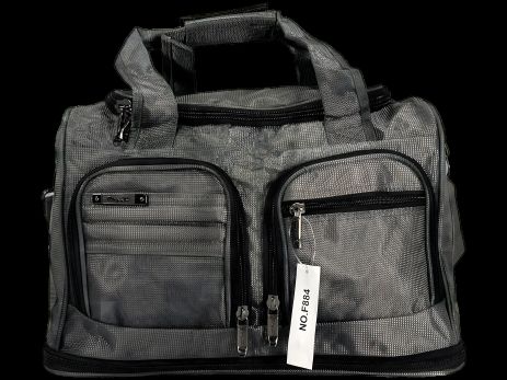 Дорожная сумка с тремя отделениями, 33 л, серого цвета