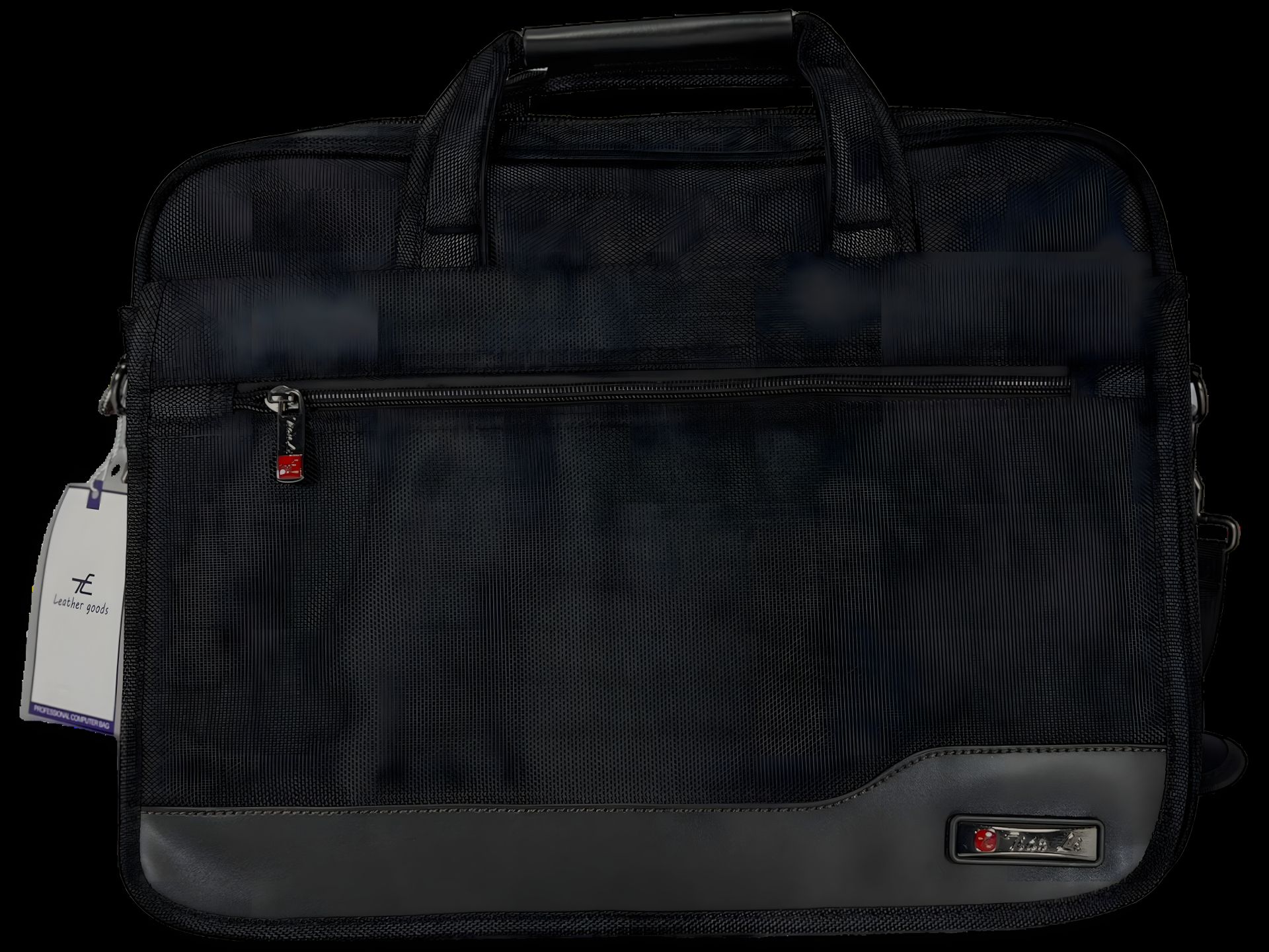 Чоловіча сумка для ноутбука з сімома відділеннями, чорна Чоловіча сумка для ноутбука з сімома відділеннями, чорна