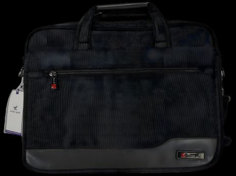 Черная мужская сумка для ноутбука с семью отделениями Черная мужская сумка для ноутбука с семью отделениями