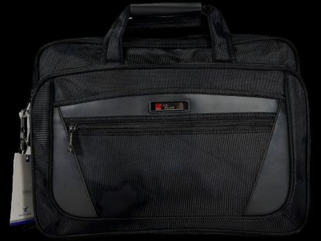 Многофункциональная мужская сумка для ноутбука на шесть отделений, черная