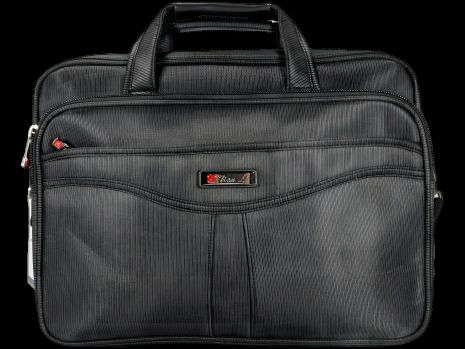 Сіра ноутбук-сумка на 5 відділень, стильний дизайн