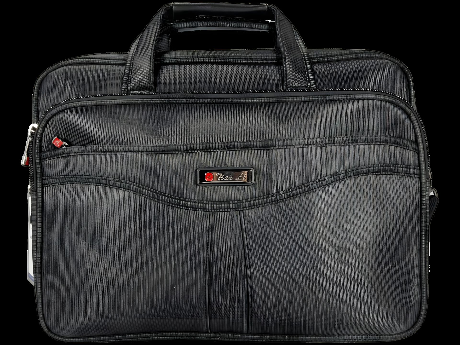 Серая сумка для ноутбука с пятью отделениями Серая сумка для ноутбука с пятью отделениями