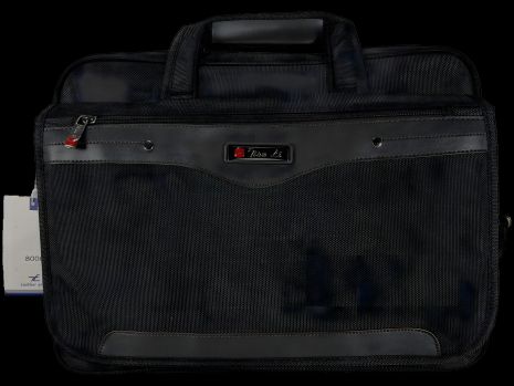 Сумка функціональна для ноутбука на сім відділеннь, чорна