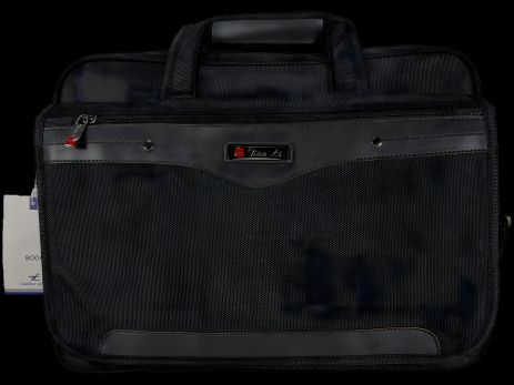 Сумка функціональна для ноутбука на сім відділеннь, чорна