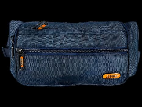 Сумка-бананка на четыре отделения, водонепроницаемая ткань, синяя