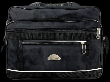 Комфортная черная сумка через плечо с пятью отделениями, 16 л