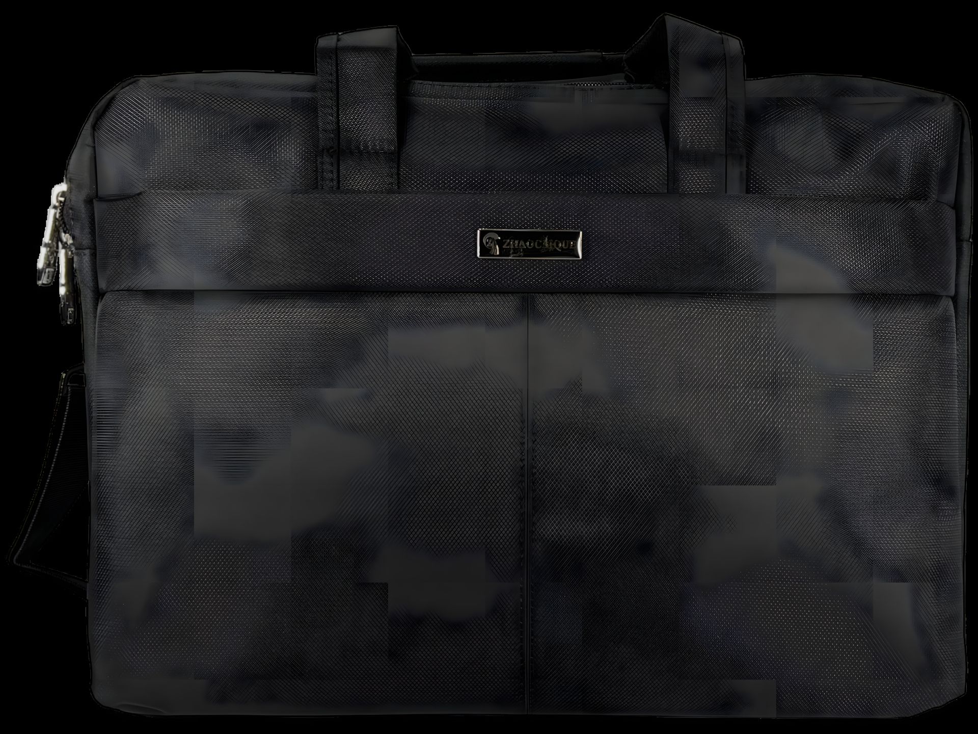 Современная черная сумка для ноутбука на четыре отделения Современная черная сумка для ноутбука на четыре отделения