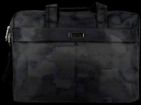 Современная черная сумка для ноутбука на четыре отделения