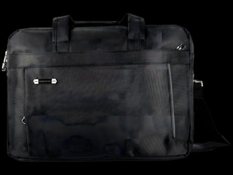 Черная сумка для ноутбука с пятью отделениями, комфортная