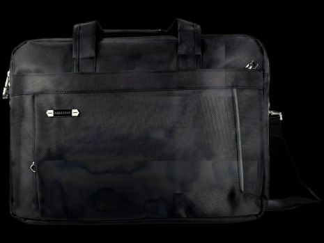 Комфортна чорна сумка для ноутбука на п'ять відділень