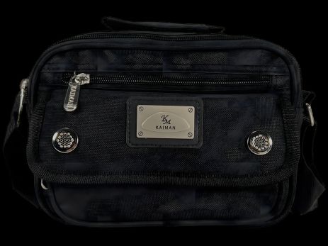 Практична та стильна чорного кольору сумка через плече, 4 відділення Практична та стильна чорного кольору сумка через плече, 4 відділення