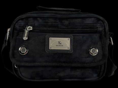 Практичная сумка через плечо черного цвета, 4 отделения Практичная сумка через плечо черного цвета, 4 отделения