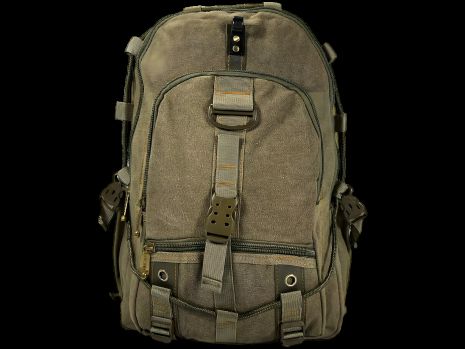 Практичный брезентовый рюкзак 30 л, цвет хаки Практичный брезентовый рюкзак 30 л, цвет хаки