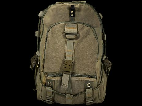 Рюкзак брезентовий, 30 л, практичний, міцний, колір хакі