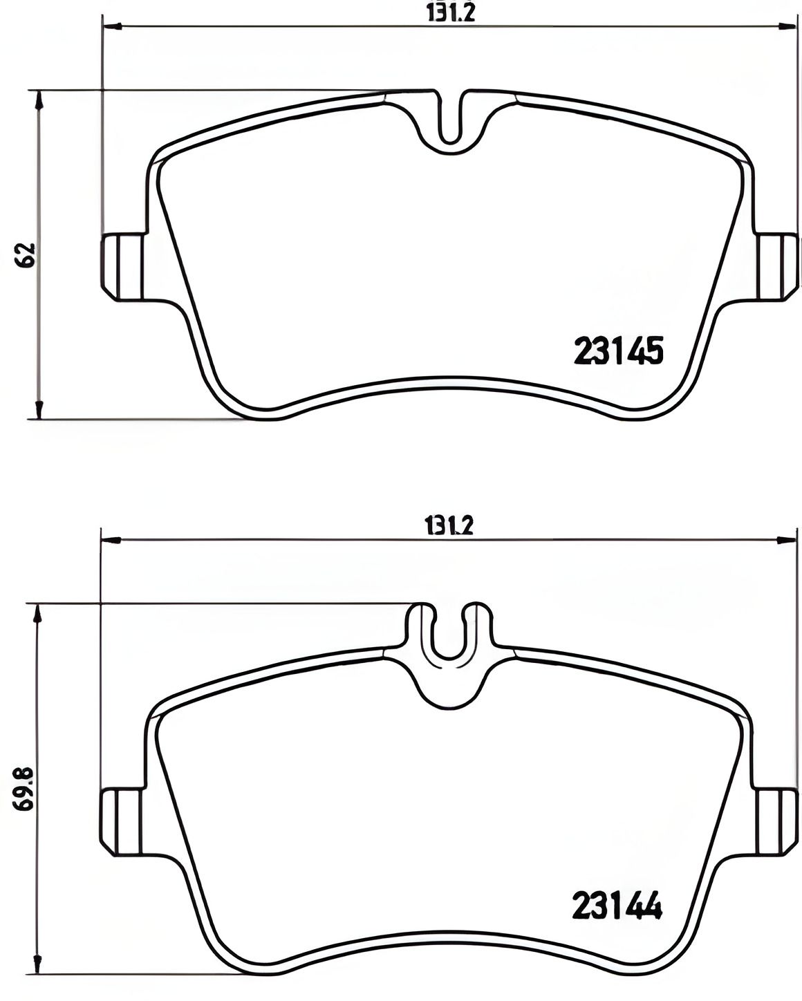Комплект гальмівних колодок, дискове гальмо MERCEDES-BENZ CLC-CLASS, BREMBO (P50045) Комплект гальмівних колодок, дискове гальмо MERCEDES-BENZ CLC-CLASS, BREMBO (P50045)