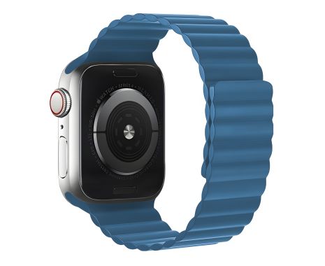 Силіконовий ремінець Hoco iWatch WA07 magnetic 38, 40, 41mm blue