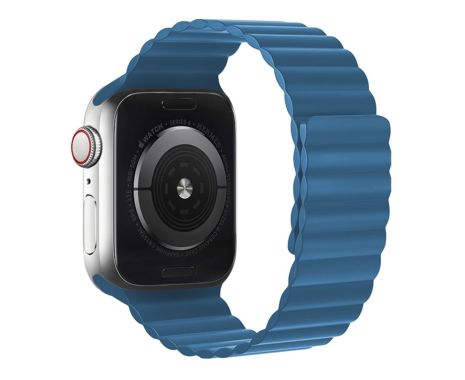 Ремінець силіконовий Hoco iWatch WA07 magnetic 38/40/41mm blue