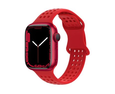 Ремешок силиконовый Hoco iWatch WA08 honeycomb 42/ 44/ 45/ 49mm big red Ремешок силиконовый Hoco iWatch WA08 honeycomb 42/ 44/ 45/ 49mm big red