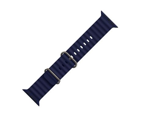 Ремінець силіконовий Hoco iWatch WA12 marine double buckle, 42, 44, 45, 49mm, blue Ремінець силіконовий Hoco iWatch WA12 marine double buckle, 42, 44, 45, 49mm, blue