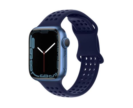 Ремінець силіконовий Hoco iWatch WA08 honeycomb 42/ 44/ 45/ 49mm evening blue