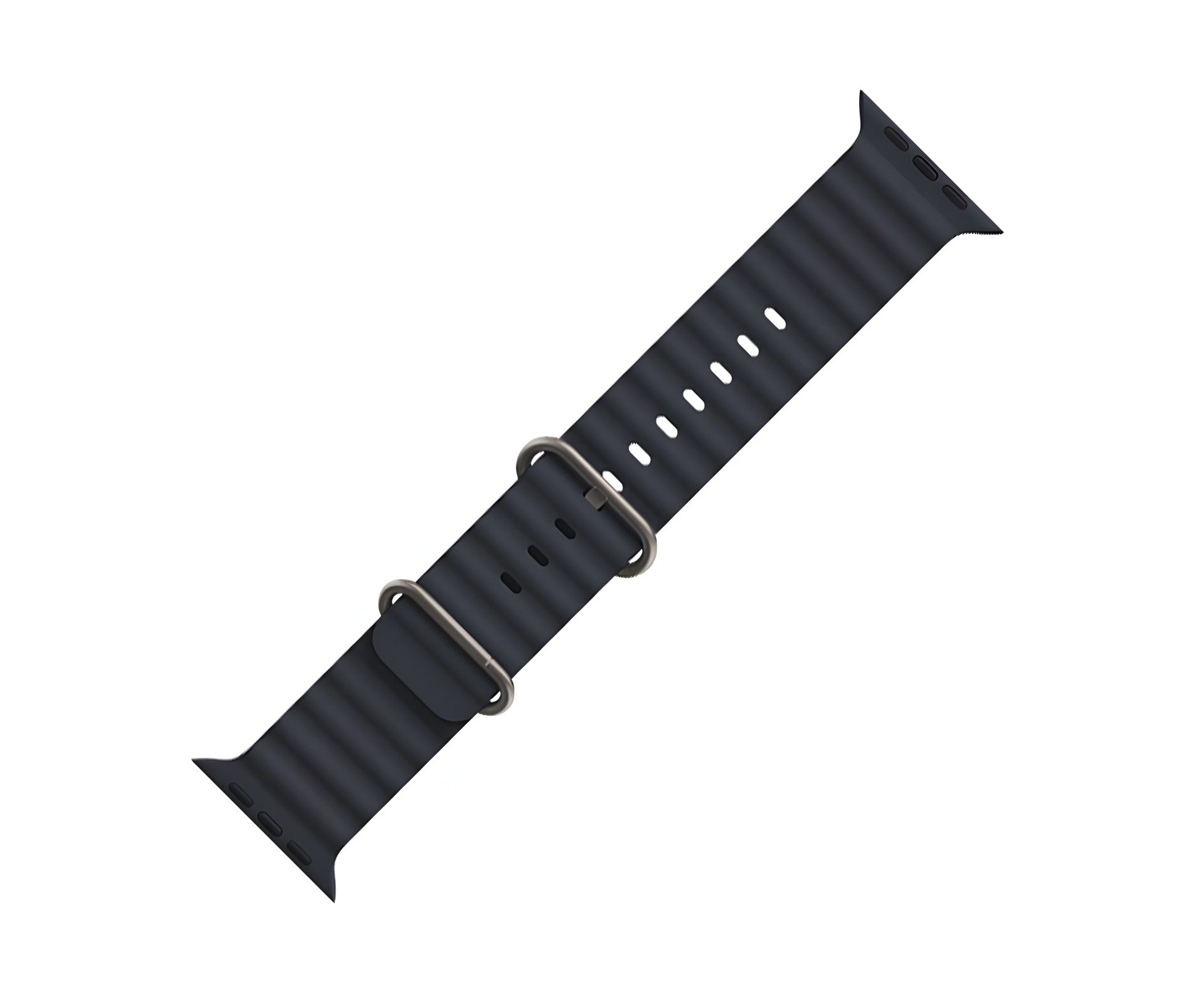 Силиконовый ремешок для iWatch Hoco WA12 двойная пряжка морского стиля 38/ 40/ 41mm темно-синий Силиконовый ремешок для iWatch Hoco WA12 двойная пряжка морского стиля 38/ 40/ 41mm темно-синий