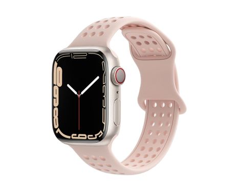 Ремінець силіконовий Hoco iWatch WA08 honeycomb 38/40/41mm powder sand