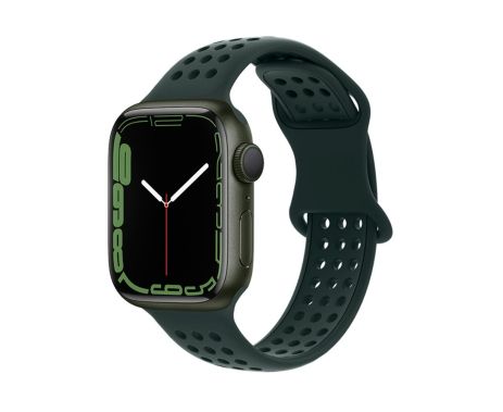 Ремінець силіконовий Hoco iWatch WA08 honeycomb 38/40/41mm olive green