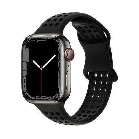 Π‘ΠΈΠ»ΡΠΊΠΎΠ½ΠΎΠ²ΠΈΠΉ ΡΠ΅ΠΌΡΠ½Π΅ΡΡ Hoco iWatch WA08 honeycomb 38, 40, 41mm black Π‘ΠΈΠ»ΡΠΊΠΎΠ½ΠΎΠ²ΠΈΠΉ ΡΠ΅ΠΌΡΠ½Π΅ΡΡ Hoco iWatch WA08 honeycomb 38, 40, 41mm black
