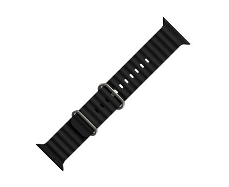 Силіконовий ремінець Hoco iWatch WA12, чорний, 38, 40, 41мм