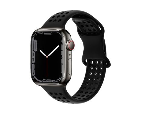 Ремінець силіконовий Hoco iWatch WA08 honeycomb 42/ 44/ 45/ 49mm black