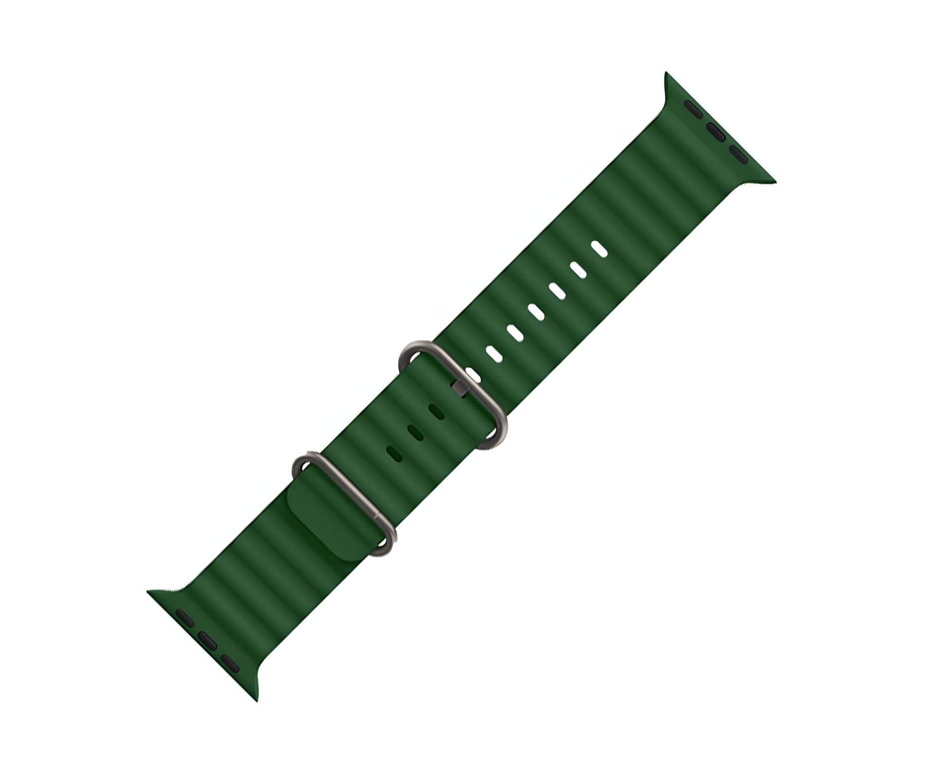 Силіконовий ремінець Hoco iWatch WA12 marine double buckle 38, 40, 41mm alfalfa Силіконовий ремінець Hoco iWatch WA12 marine double buckle 38, 40, 41mm alfalfa