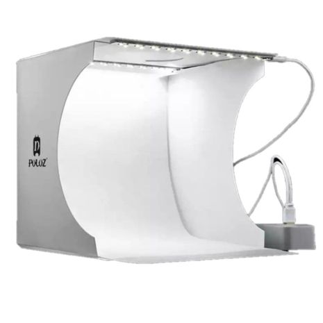 Лайткуб (фотобокс) Puluz PU5022 (24 х 23 х 22 см) у комплекті з 2 LED панелями білий Лайткуб (фотобокс) Puluz PU5022 (24 х 23 х 22 см) у комплекті з 2 LED панелями білий