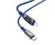 Кабель Hoco S51 з дисплеєм Type-C to Lightning PD 1.2m синій Кабель Hoco S51 з дисплеєм Type-C to Lightning PD 1.2m синій