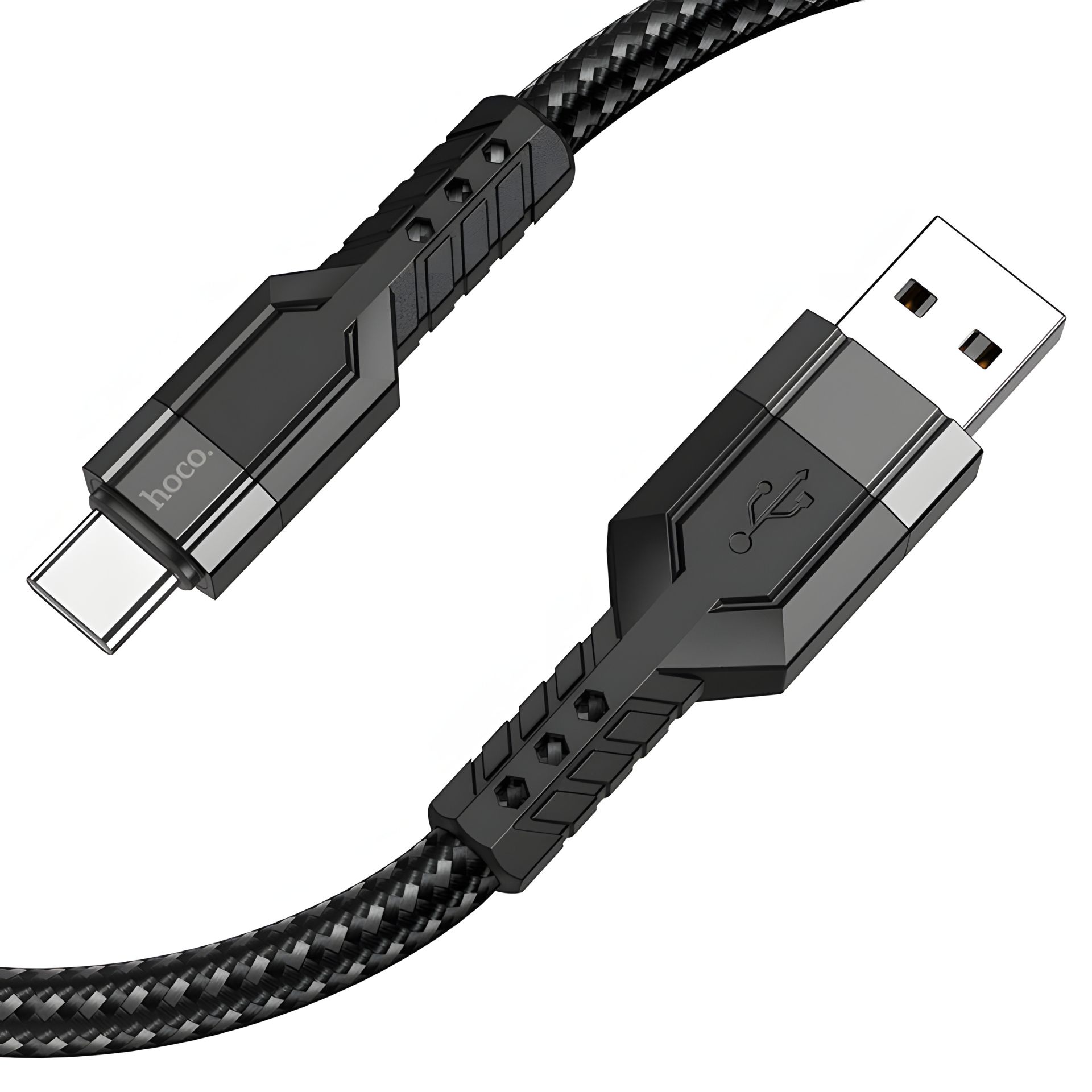 Кабель Hoco U110 USB to Type-C черный 1.2m Кабель Hoco U110 USB to Type-C черный 1.2m