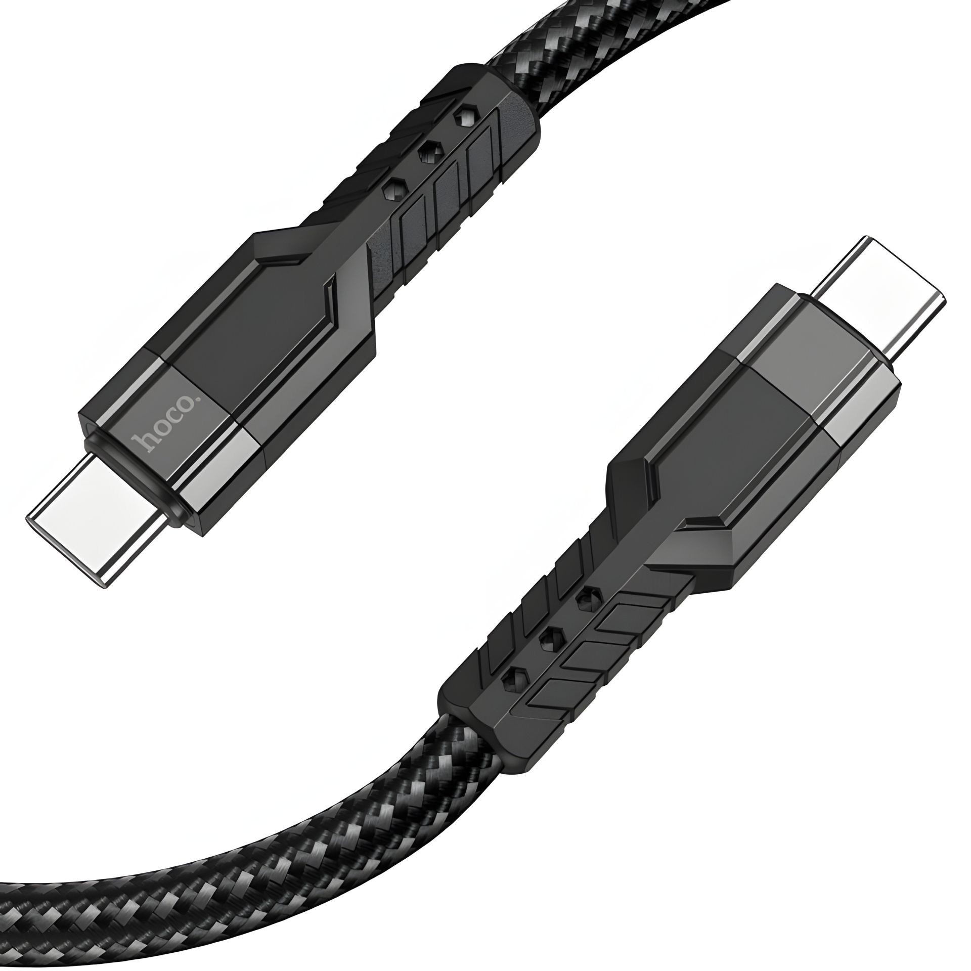 Кабель Hoco U110 Type-C to Type-C PD 60W 1.2m черный Кабель Hoco U110 Type-C to Type-C PD 60W 1.2m черный