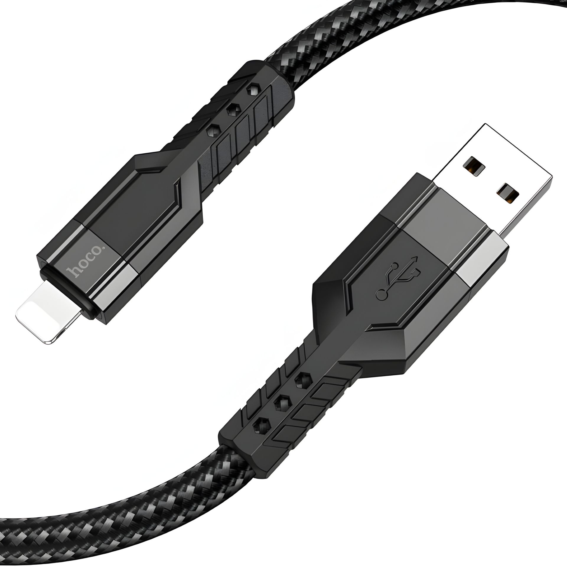 Кабель Hoco U110 USB to Lightning 1.2m черный Кабель Hoco U110 USB to Lightning 1.2m черный