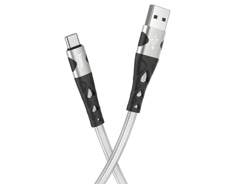 Кабель Hoco U105 USB to Type-C серебристый 1.2m Кабель Hoco U105 USB to Type-C серебристый 1.2m