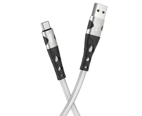 Кабель Hoco U105 USB to Type-C серебристый 1.2m Кабель Hoco U105 USB to Type-C серебристый 1.2m