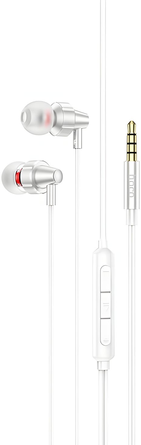 Дротові навушники Hoco M90, 3.5mm, 1.2m, Сталевий