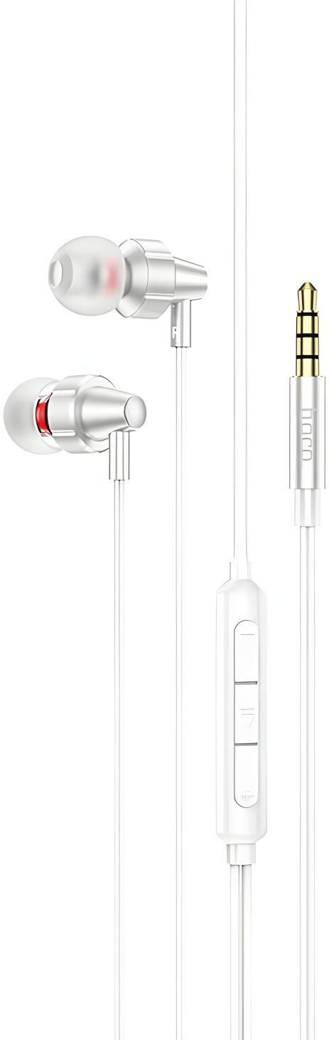 Дротові навушники Hoco M90, 3.5mm, 1.2m, Сталевий